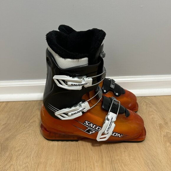 Salomon T3 Women’s Vibrant Orange Ski Snow Boots Women’s Size 8 - Picture 2 of 7